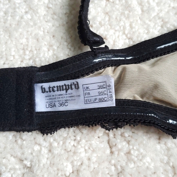 B.tempt'd Bra with Removable Straps - Black 36C - Picture 3 of 4